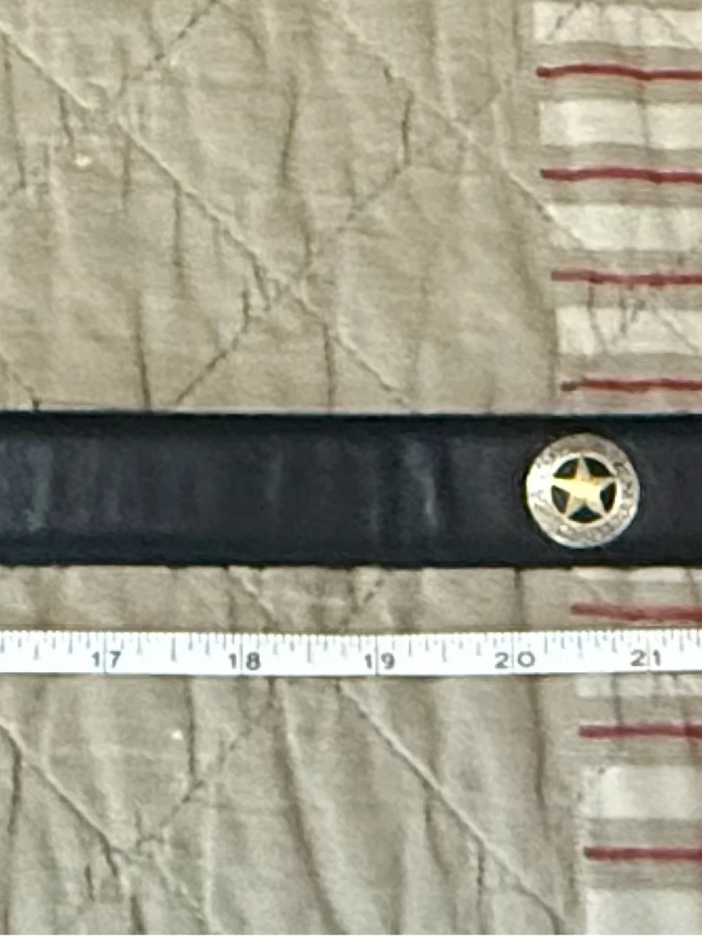 36” Black Leather Concho Belt with Silver Decorative Buckle